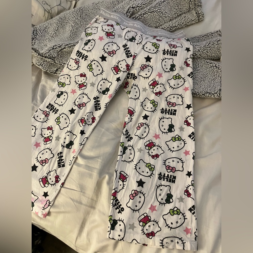 Hello Kitty y2k vintage Capri pants bottoms sleepwear -S